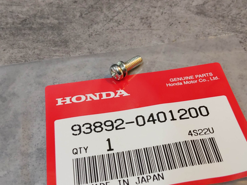 Vis cruciforme 4x12 mm + rondelle Z HONDA 93892-0401200