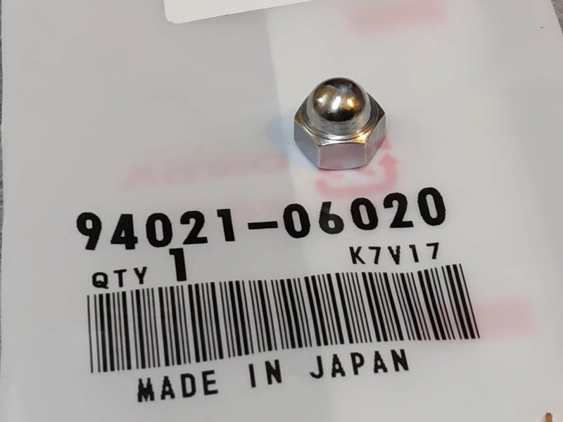 Ecrou borgne 6 mm HONDA 94021-06020