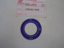 Autocollant robinet d'essence Honda NSR50 89 - Réf. 17508GE3760ZB