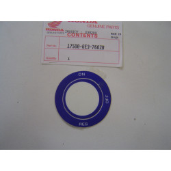 Autocollant robinet d'essence Honda NSR50 89 - Réf. 17508GE3760ZB