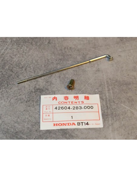 Rayon B + écrou (extérieur) de roue arrière pour CB450 65/74 CB500 71/74 79 20