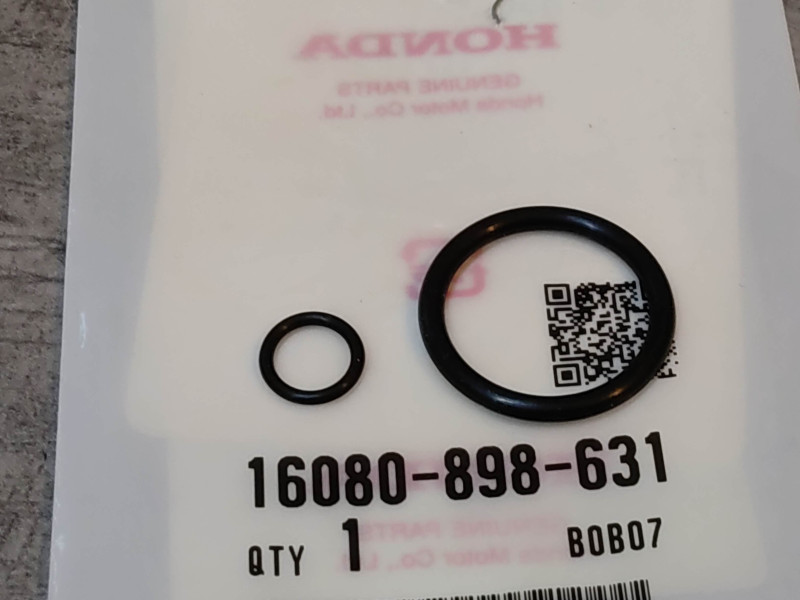 Jeu de 2 joints toriques de robinet HONDA 16080-898-631