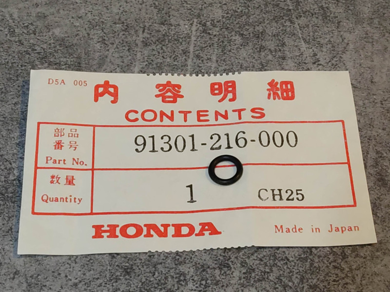 Joint Torique 5.5x1.5 mm HONDA 91301-216-000