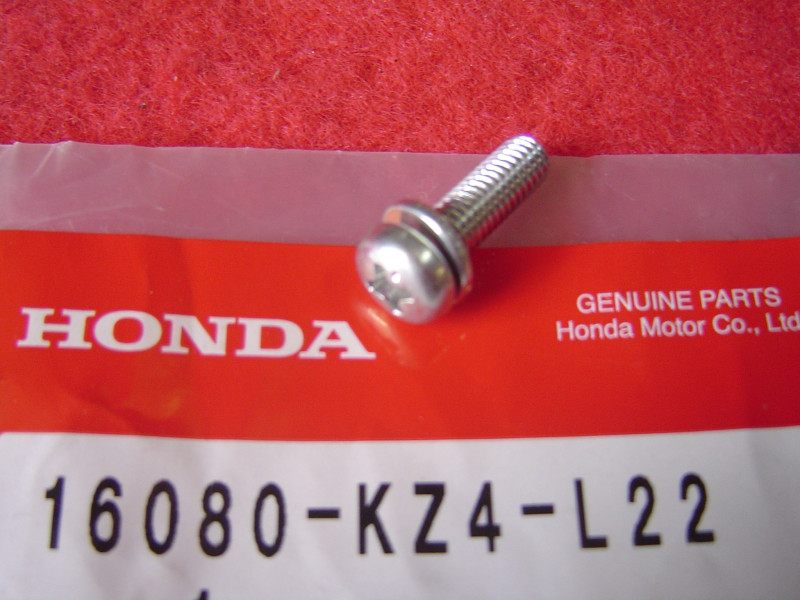 Vis de cuve carburateur Honda CR125 CR250 – Réf. 16080KZ4L22