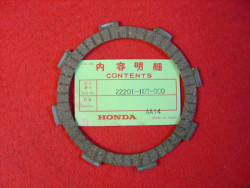 Disque garni d'embrayage de CB125S à CB125S3 CD125S CB125N HONDA 22201-107-000