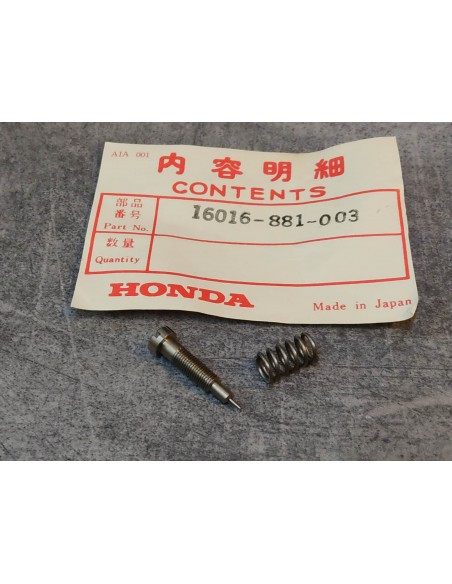 Vis de richesse + ressort HONDA 16016-881-003
