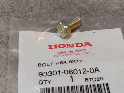 Vis boulon hexagonal 6x12 mm HONDA 93301-06012-0A