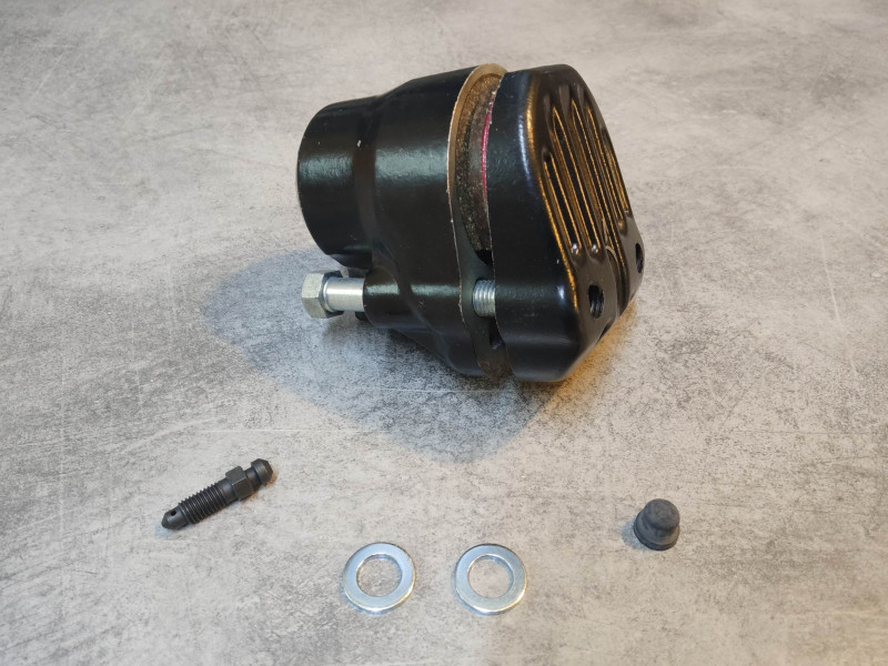 Etrier de frein avant complet noir CB250-350 CB500 K0/P HONDA 45100-323-023