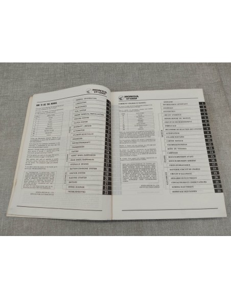 Manuel d'atelier origine HONDA VF1000F 1984 66-MB6-00  66MB600