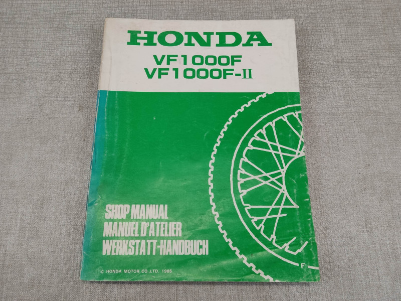 Manuel d'atelier origine HONDA VF1000F et VF1000F-II 1985 67-MB6-00  67MB600