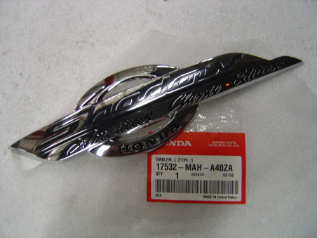 Logo gauche réservoir Honda VT1100C2 - 17532-MAH-A40ZA