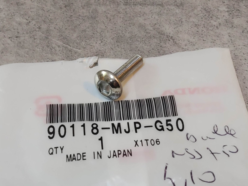 Vis carter huile 5x20 mm HONDA 90118-MJP-G50