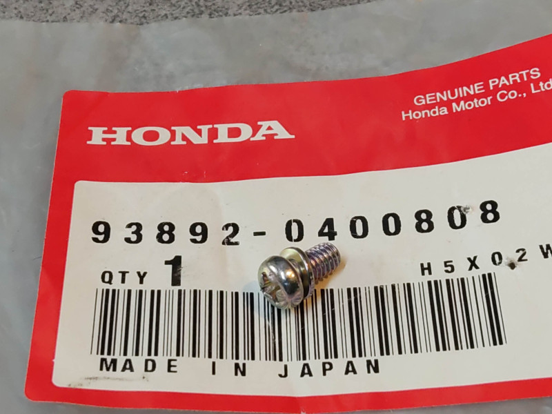 Vis cruciforme 4x8 mm + rondelle HONDA 93892-0400808
