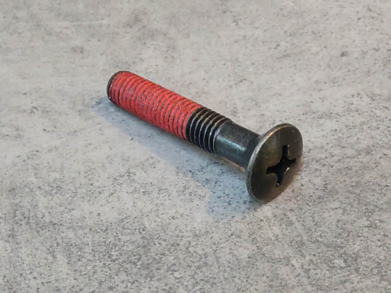 Vis poignée poids filetage rouge KAWASAKI 92009-1257