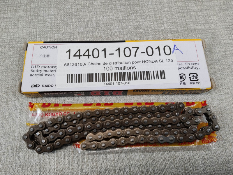 Chaîne de distribution Honda DID 100 maillons BS25H – Réf. 14401-107-000A