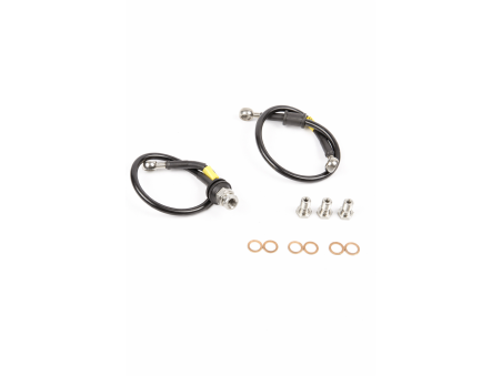Kit durites aviation tressées noires guidon haut CB750 K0 ou guidon US