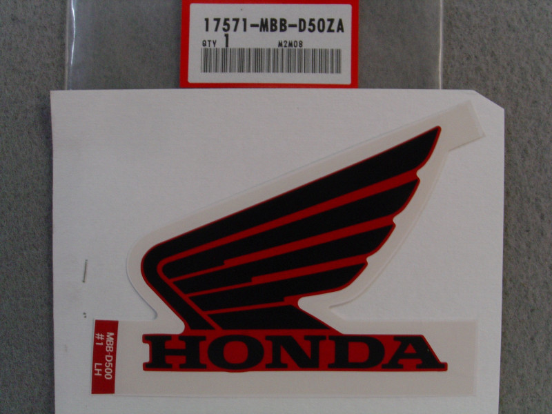 Décor autocollant réservoir gauche Honda VTR1000F – 17571MBBD50ZA