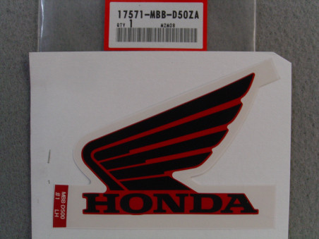 Décor autocollant réservoir gauche Honda VTR1000F – 17571MBBD50ZA