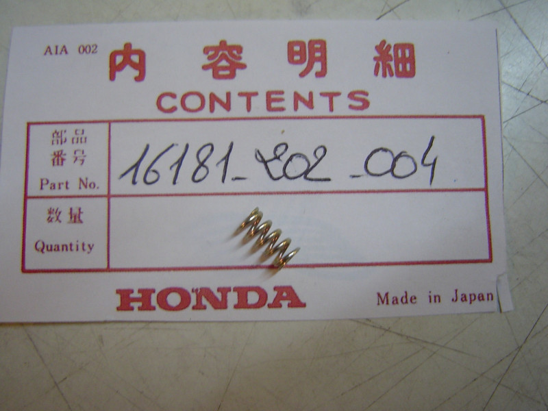 Ressort vis de richesse Honda CB100 CB125 CB750 - Ref 16181-202-004