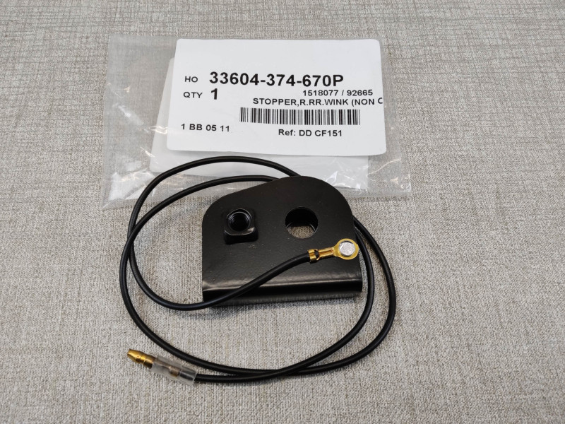 Support clignotant AR droit ADAPTABLE CB550F1/F2 sur arceau HONDA 33604-374-670P