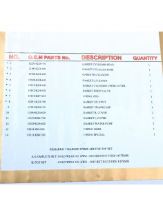 Pochette de joints moteur complète ADAPTABLE CR 125 R 1999 HONDA 8711075