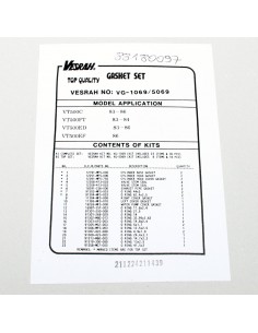Pochette joints moteur complète ADAPTABLE VF 500 F 1983-1985 HONDA 88180097