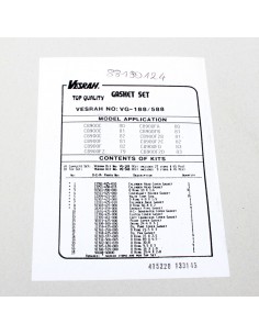 Pochette joints moteur complète ADAPTABLE CB 900 F HONDA 88190124