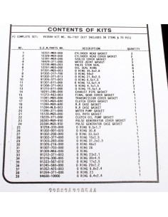 Pochette joints moteur complète ADAPTABLE GL 1200 AB 1985 HONDA 88191107