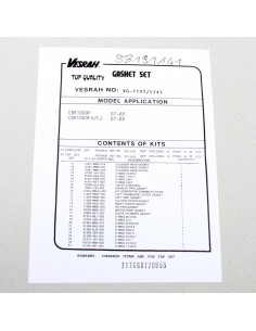Pochette joints moteur complète ADAPTABLE CBR 1000 F 1987-1988 HONDA 88191141