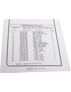 Pochette joints moteur complète ADAPTABLE VFR 750 F 1990-1997 HONDA 88191149