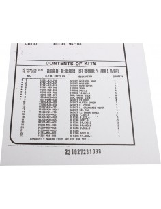 Pochette joints moteur complète ADAPTABLE CB 750 CBX 700/750 HONDA 88191165