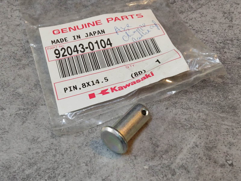 Axe de goupille 8x14.5 mm KAWASAKI 92043-0104