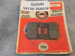Jeu de plaquettes de frein ADAPTABLE RG125 RG80 SUZUKI 59130-36A01P