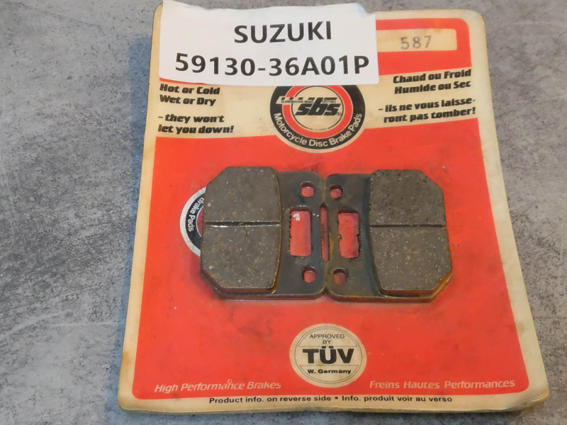 Jeu de plaquettes de frein ADAPTABLE RG125 RG80 SUZUKI 59130-36A01P