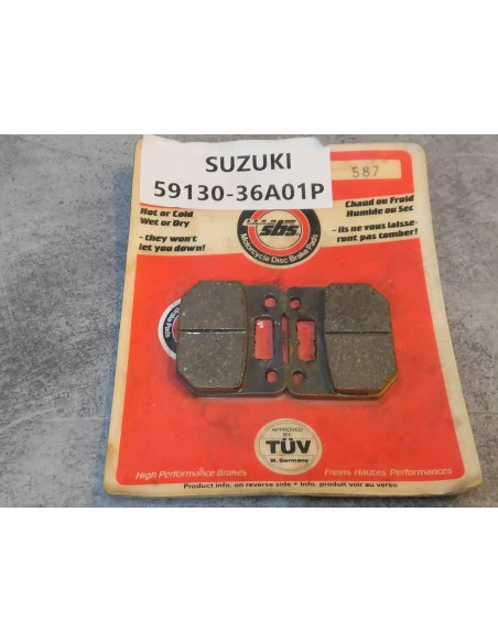 Jeu de plaquettes de frein ADAPTABLE RG125 RG80 SUZUKI 59130-36A01P