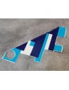 Décor autocollant carénage latéral gauche DR 650 1990 SUZUKI 68145-15A20-3UE