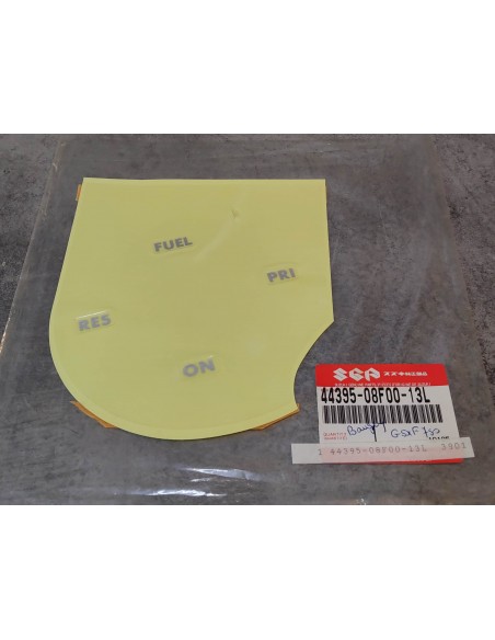 Sticker robinet essence GSX600F GSX750F 1998-2005 SUZUKI 44395-08F00-13L