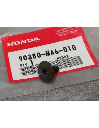 Vis épaulée 6x12 mm cruciforme noire Honda 90380-MA6-010
