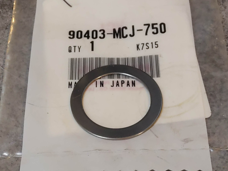 Rondelle de butée 23.2 mm CBR600 CBR900... HONDA 90403-MCJ-750