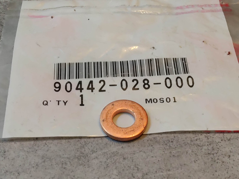 Rondelle joint cuivre D8 sur divers modèles ex CB600F XL125K CLR125 88 CG1
