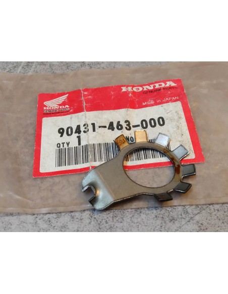 Rondelle d'arrèt de l'écrou à créneaux de cloche d'embrayage HONDA 90431-463-000