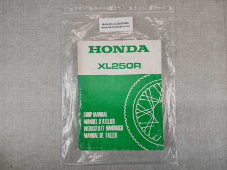 Manuel d'atelier origine HONDA XL250R 1984 66KL400 66-KL-400