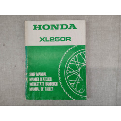 Manuel d'atelier origine HONDA XL250R 1984 66KL400 66-KL-400