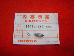 Pointeau avec agrafe de carbu CB125S2 CB125J... HONDA 16011-382-004