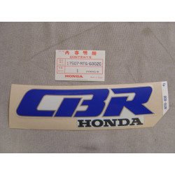 Sticker réservoir de CBR600FK 89 type 3 HONDA 17507-MT6-600ZC