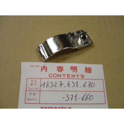 Support protection droit collecteur échappement Honda GL1000 76-79