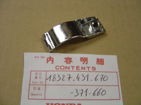 Support protection droit collecteur échappement Honda GL1000 76-79