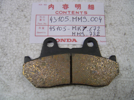 Plaquette de frein Honda CB1100RB XL600V XBR500S - 43105MM9004