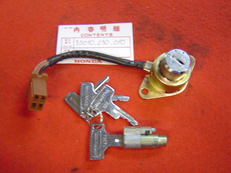 Kit contacteur clefs antivol direction Honda CD125 | Réf. 35010-230-010