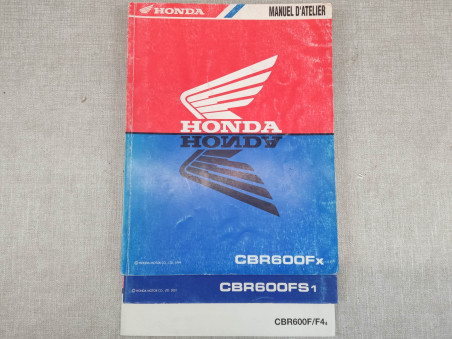 Manuel d'atelier HONDA CBR600Fx édition année 1999 origine HONDA 63MBW00